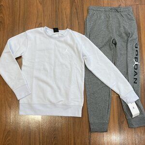 Nike Air Jordan Youth Set Boy's Sweater PANTS Tracksuit 2pc Size M ( 10-12 ) New